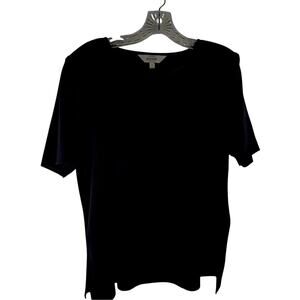 Misook wmns knit Top 1X Bust to47" CB length 25" slits5"Exclusively Misook VGUC